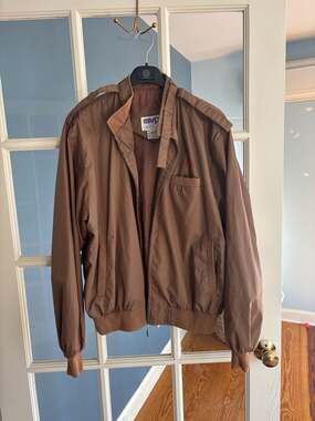 Vintage 80s MVP Cor Inc. Coca-Cola Brown Member's Mark Style Bomber Jacket XL